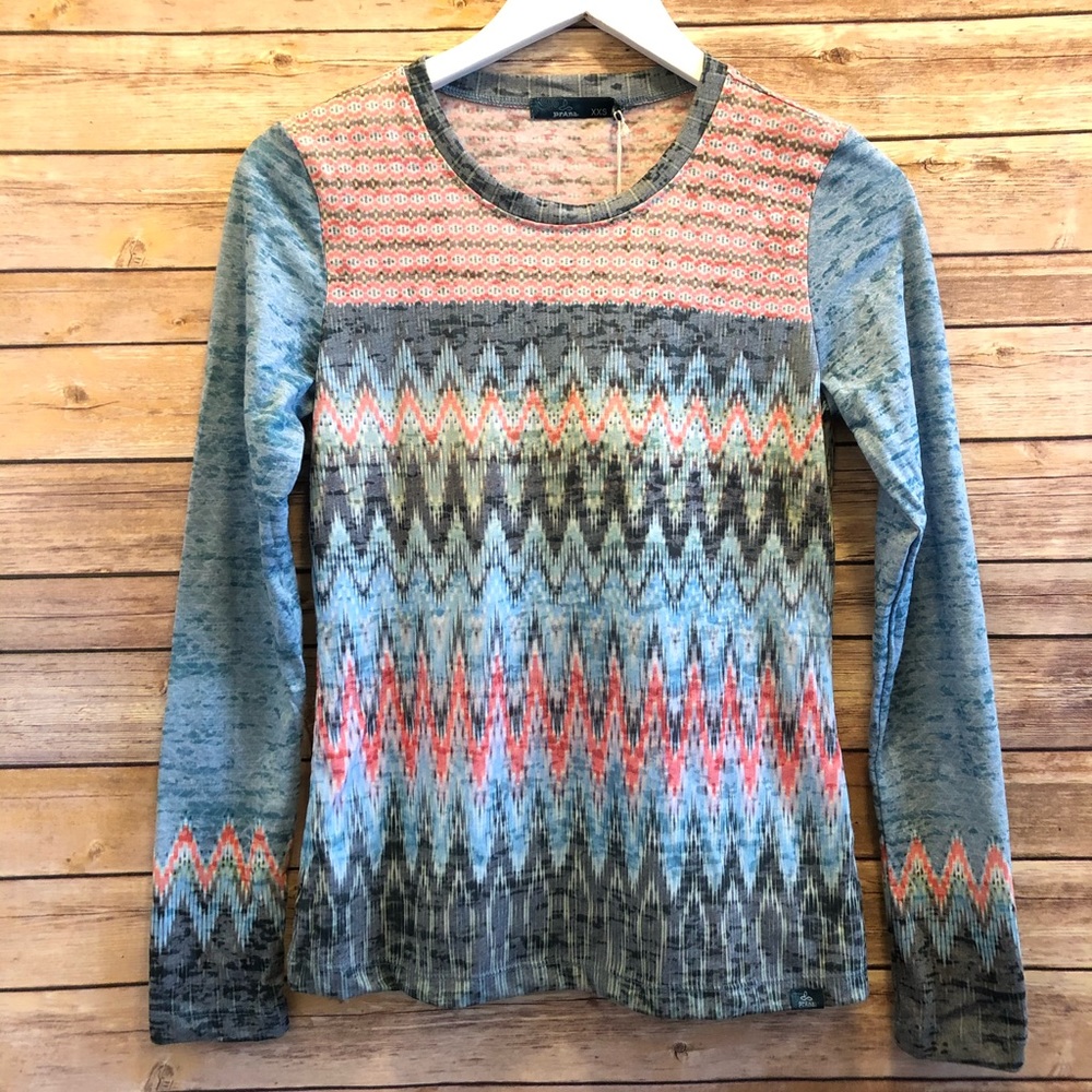 Prana Long Sleeve Lottie Top Size XXS NWT